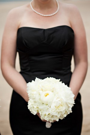 Black-and-White-Bridesmaid