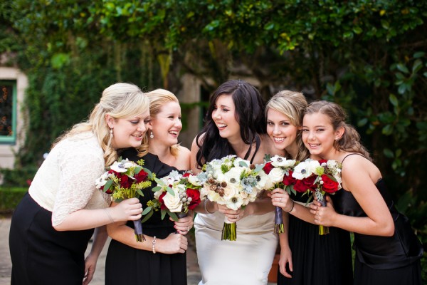 Black-and-White-Bridesmaids