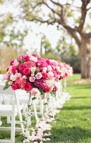 Bright-Pink-Wedding-Ceremony-Flowers1