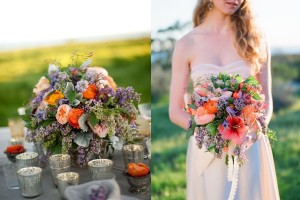 Coral-and-Lilac-Wedding-Flowers
