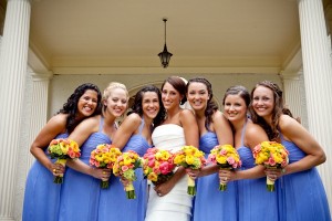 Cornflower-Blue-Bridesmaids-Dresses