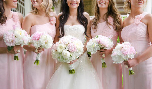Pink-and-White-Bridesmaids