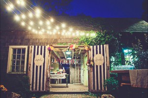 Striped-Wedding-Reception-Entrance
