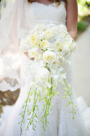 White-Rose-and-Orchid-Cascading-Wedding-Bouquet