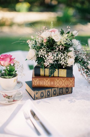 Books Wedding Centerpiece Idea
