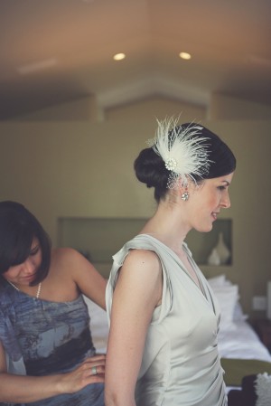 Bridal Feather Hair Accessory