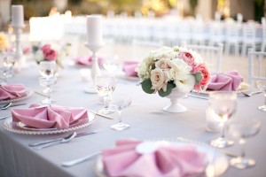 Classic Pink and Grey Wedding