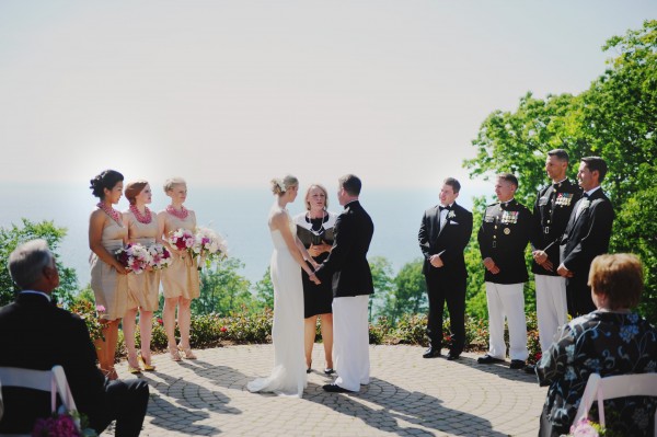 Lakefront Military Wedding