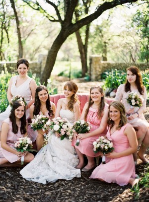 Light Pink Bridesmaids Dresses