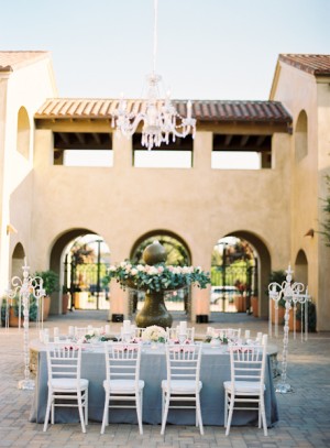 Outdoor Wedding Estate Tables Chandeliers