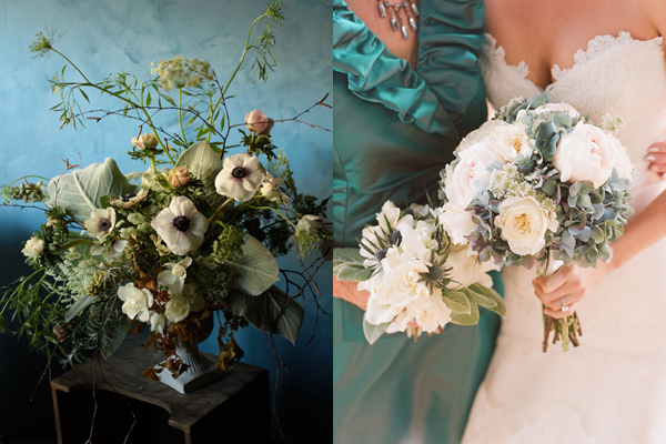 Teal Wedding Bouquets