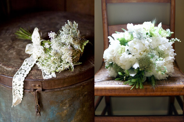White Queen Annes Lace Bouquets