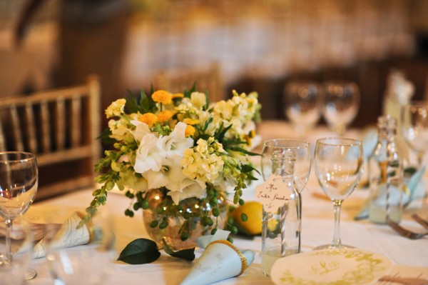 Yellow-White-and-Green-Centerpiece