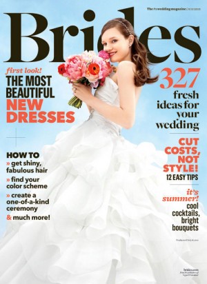 brides magazine july 2012 cover