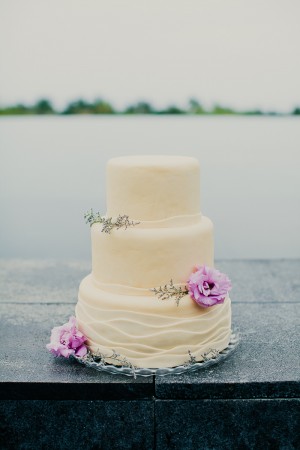Beach Sand Inspired Wedding Cake