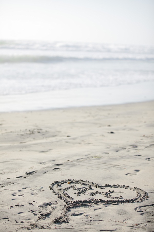 Beach Wedding Sand Heart