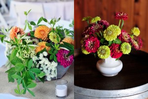 Farm Inspired Wedding Flowers