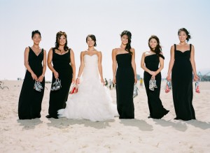 Long Black Bridesmaids Dresses