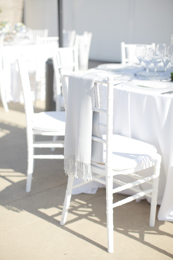 Modern White Wedding Reception