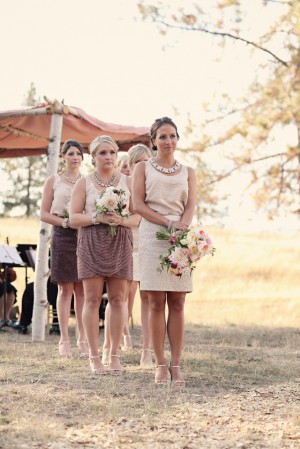 Natural Colored Casual Bridesmaids Dresses