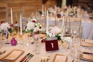 Rustic Wedding Reception Tablescape