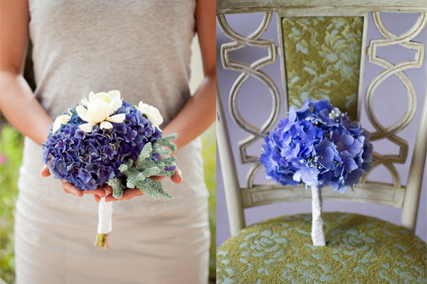 Small Blue Hydrangea Bouquets