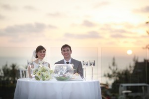Sunset Wedding Reception