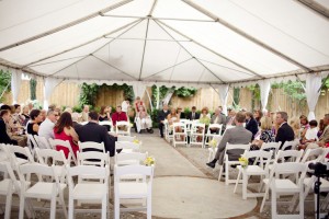 Tented Wedding Ceremony