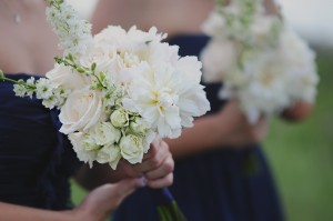 White Bridesmaids Bouquet