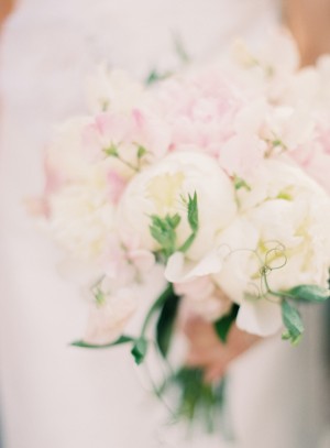 White and Pink Peony Bouquet