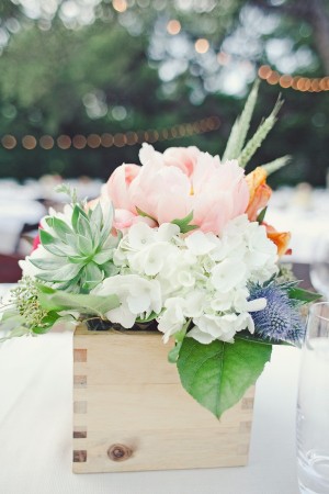 Wood Wedding Centerpiece Containers