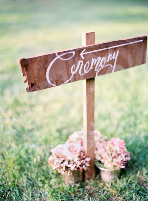 Wooden Ceremony Sign