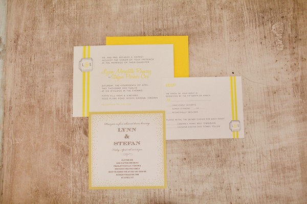 Yellow Country Wedding Invitations