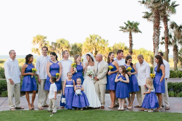 Blue and Yellow Bridal Party1