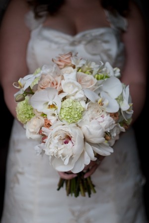 Blush Peony and Orchid Wedding Bouquet
