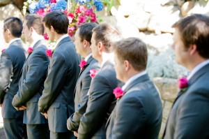 Colorful Pink and Blue Wedding