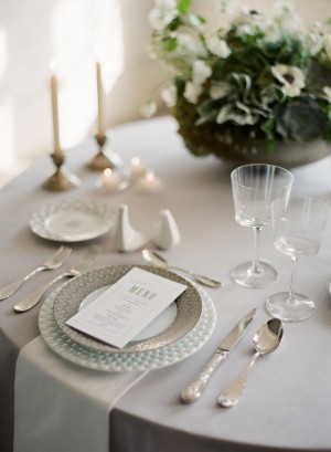 Elegant Gray Table Linens