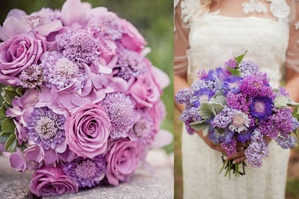 Lavender Wedding Bouquets