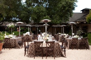 Outdoor Courtyard Wedding Reception