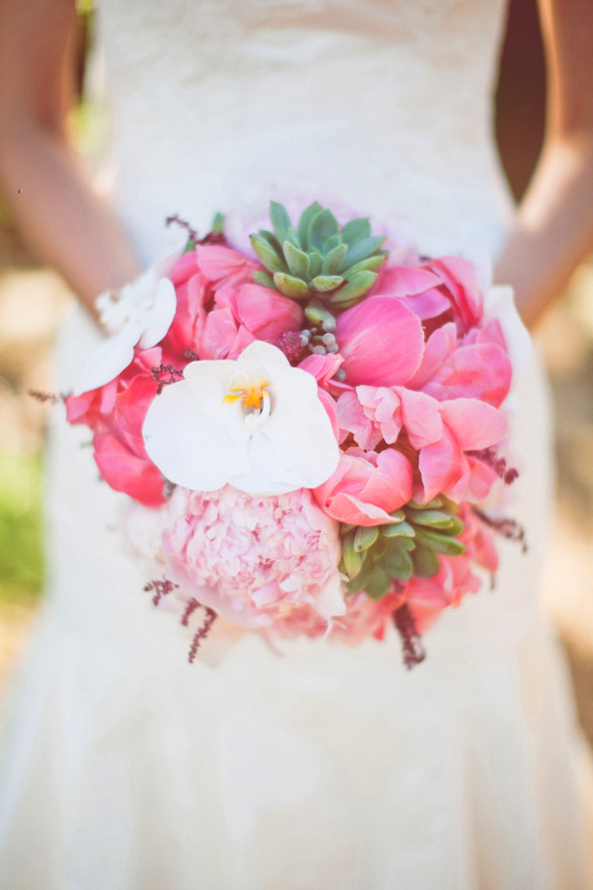 Pretty Coral + Pink Texas Wedding