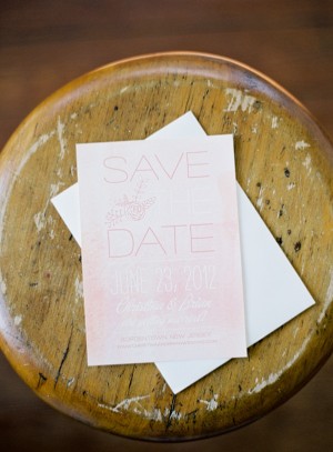 Pink Watercolor Save The Date
