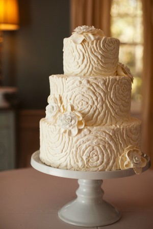 White Icing Wedding Cake