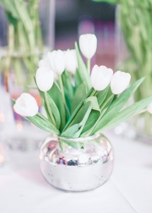 White Tulip Centerpiece