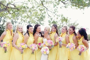 Yellow Bridesmaids Dresses 3