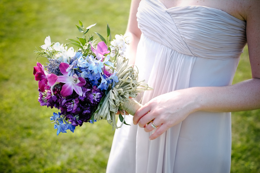 Blue and Purple Bridesmaid Bouquet