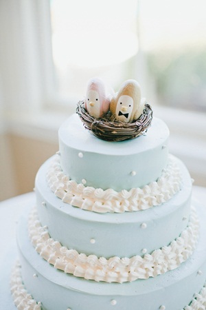 Blue and White Wedding Cake 2