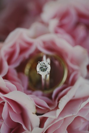 Engagement Ring in Pink Garden Roses
