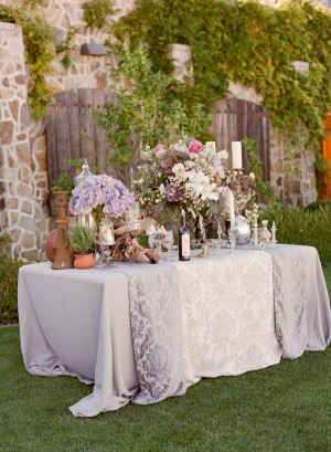 Garden Inspired Purple Wedding Decor