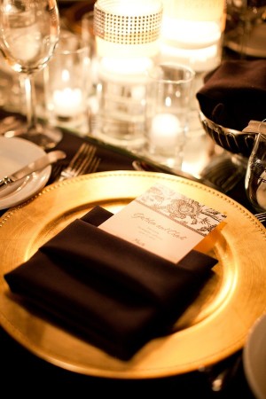 Gold Charger Table Setting