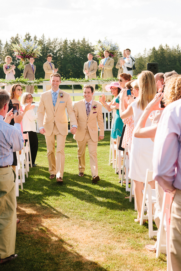 Grooms in Khaki Suits